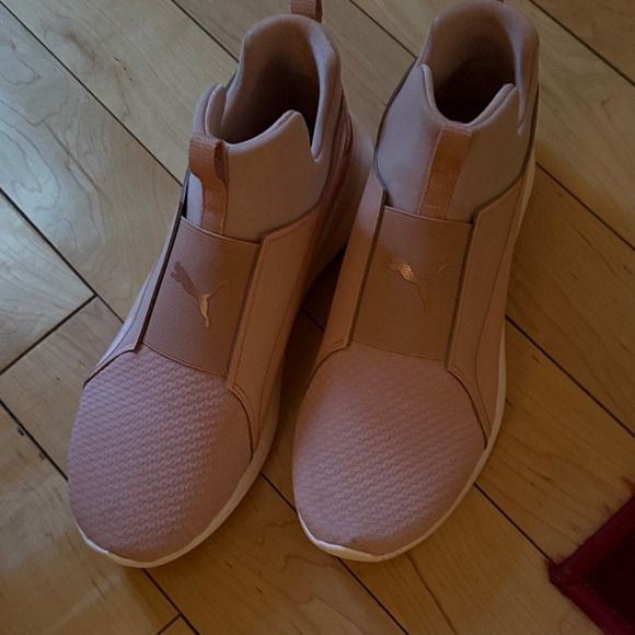 Puma Shoes - Puma Blush Pink High-Top Sneakers
